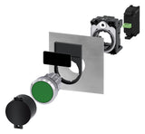 SIEMENS Schildträger 29,8x49,8mm sw 3SU1900-0AS10-0AA0 rechteck  22,5mm