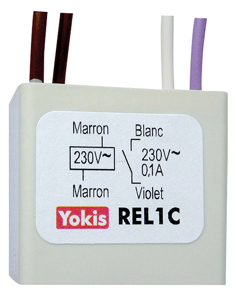YOKIS Schaltrelais 230V/AC 1S IP20 REL1C 32x30x20mm