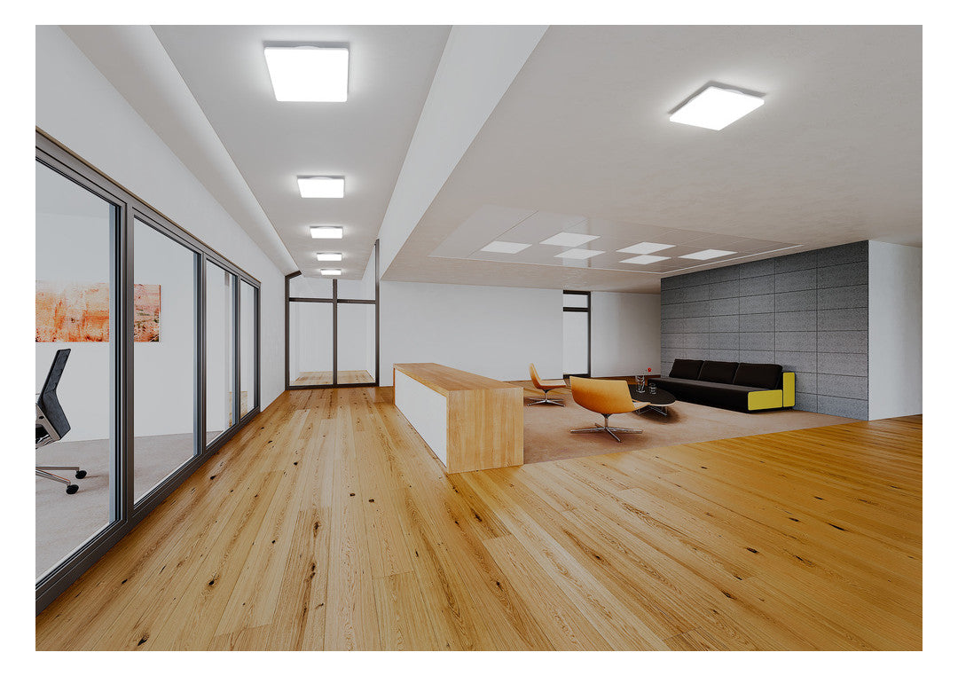 LEDVANCE LED-Anbauleuchte 12-19W 2660lm SF FLAT SQ 330 P 19W CPS 3000-4000K ws