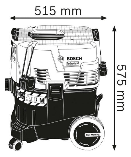 BOSCH-EW Nass-/Trockensauger 1380W 35l Professional GAS 35 M AFC 1380W 254mbar