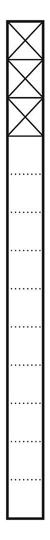 SIEDLE Kommunikations-Säule alu freisteh KSF 613-3 W ws 3mod 211x1344x230mm