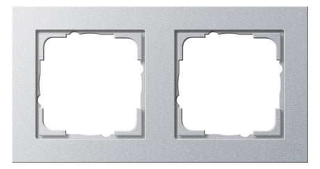GIRA Rahmen 2f alu lack Kst f.GEB-K E2 021225