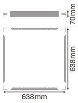 LEDVANCE Aufbaurahmen ws Alu L638mm SURFACE MOUNT PANEL 625  KIT H70 VAL B63