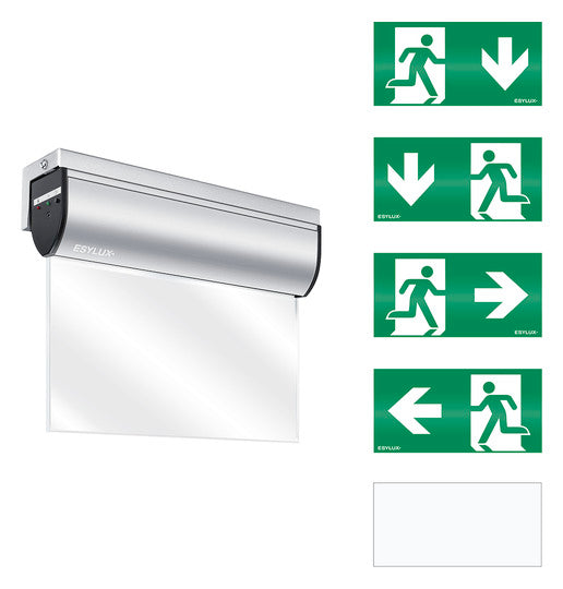 ESYLUX LED-Sicherheitsleuchte 3W Wandanb SLC EL LED 3h 25m IR SC/C WM 25m