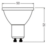 LEDVANCE LED-Reflektorlampe GU10 PAR16 G LED PAR16 35 36° DIM P 3.4W 927 GU1 PAR1