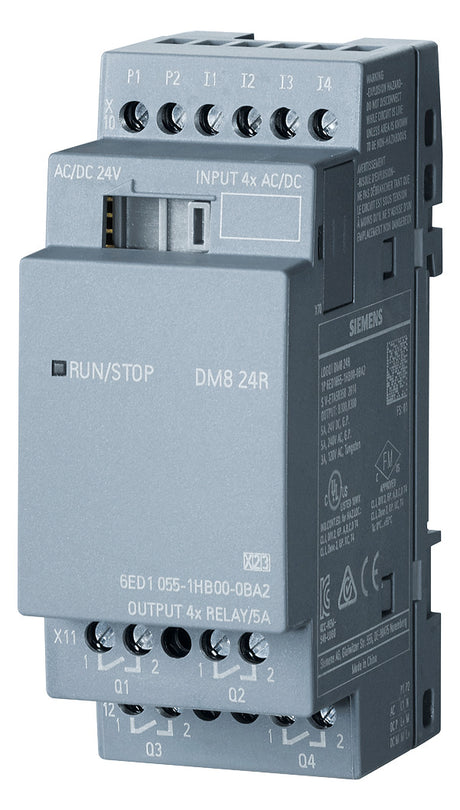 SIEMENS SPS-Digitales E/A-Modul 4Eing 5A LOGO! 6ED1055-1HB00-0BA2 4Ausg UC 24V