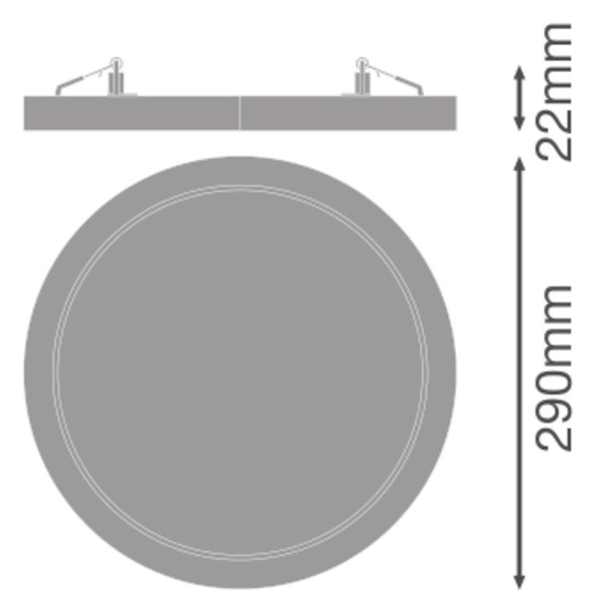 LEDVANCE LED-Einbaustrahler 15-23W EVG DL UNIV D300 V 23W ML 83040 WT 1LED ws