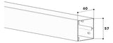 GGK Leitungsführungskanal Kst stgr unbeh LFG 60x60 61x57x2000mm RAL7030
