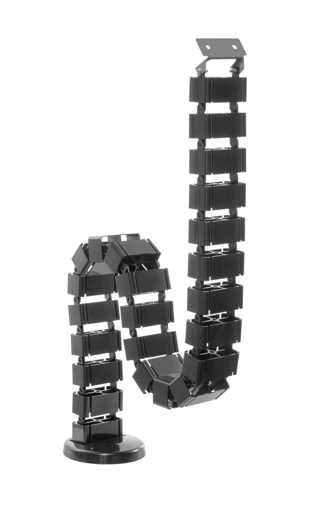 Flexibler Kabelkanal, Gesamtlänge: 1300 mm, schwarz Stück