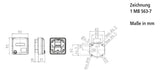 MENNEKES Datendose 2f Cat6 IP44 UP/Einb Cepex 4342 RJ45 Kst