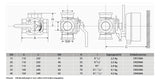 Honeywell CENTRA Dreiwege-Diff.Mischer Muffenausführung, DN 32, Typ DR 32 M | DR32MA