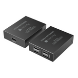 Techly 4-port High-Speed USB 2.0 Extender bis zu 150m mit einem Cat.6 Kabel Stück