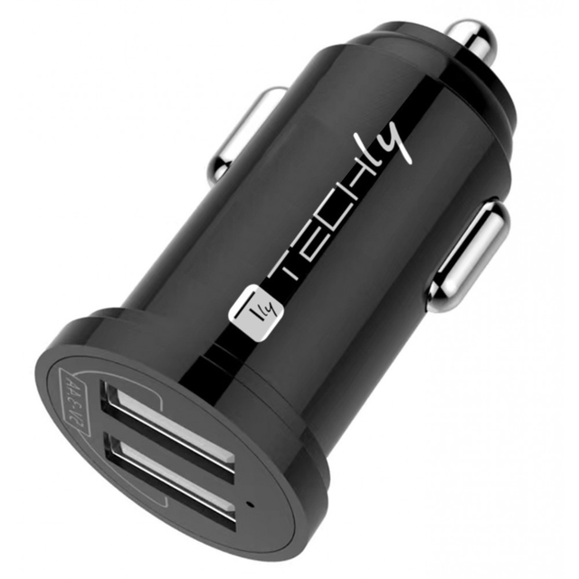 Techly Autoladegerät 2x USB-A 12W/2,4A  Stück