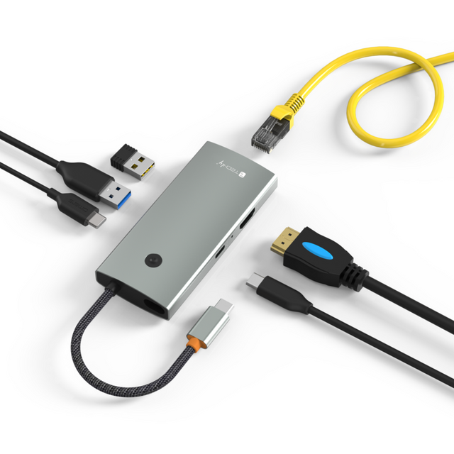 Techly Dockingstation 6-in-1 USB-C Hub  Stück