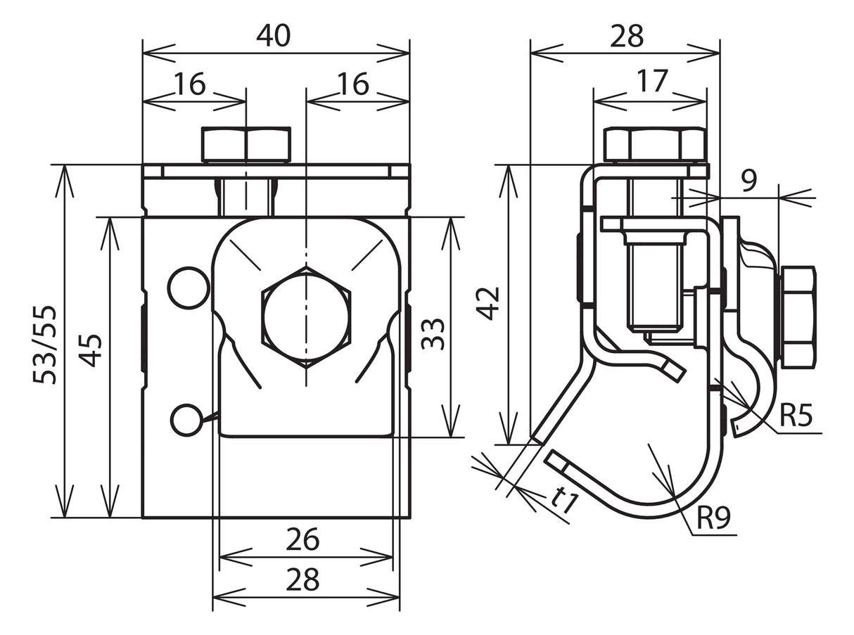 DEHN SE Dachrinnenklemme  6-10mm 16-22mm DRK KB 6.10 W16.22 STTZN ST unbeh