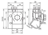 DEHN SE Dachrinnenklemme  6-10mm 16-22mm DRK KB 6.10 W16.22 STTZN ST unbeh