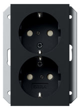 GIRA Steckdose 2f sw mt UP m.BS IP20 System 55 2731005