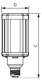 PHILIPS-LM LED-Röhrenlampe E27 21-28W ws TrueForce TForce LED HPL ND 28-21W E27 8
