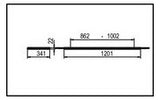 RIDI LED-Pendelleuchte 1LED 3000K 3110lm F-EDGE2 FEDGE2-PD1200NDWS830-0300 Konv
