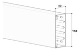 GGK Leitungsführungskanal Kst aws unbeh FB 60x150 62x150x2000mm RAL9010