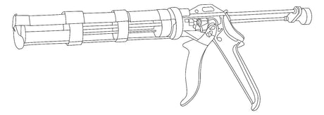 WALRAVEN Henkel Kartuschenpistole Tangit 2K-Profi-Spezialpistole für FP550