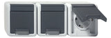 GIRA Steckdose 3f gr AP Klappd IP44 WG AP 478930