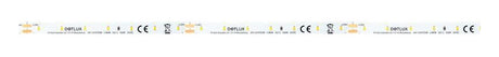 DOTLUX LED-Streifen 24W 8mm 2700K IP20 5m-Rolle inkl. 50cm Anschlusskabel beidseitig