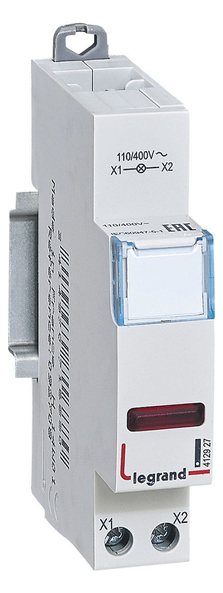 LEGRAND Leuchtmelder REG 400V rt LED AC Legrand 412927 0,5W 1TE 44mm IP20