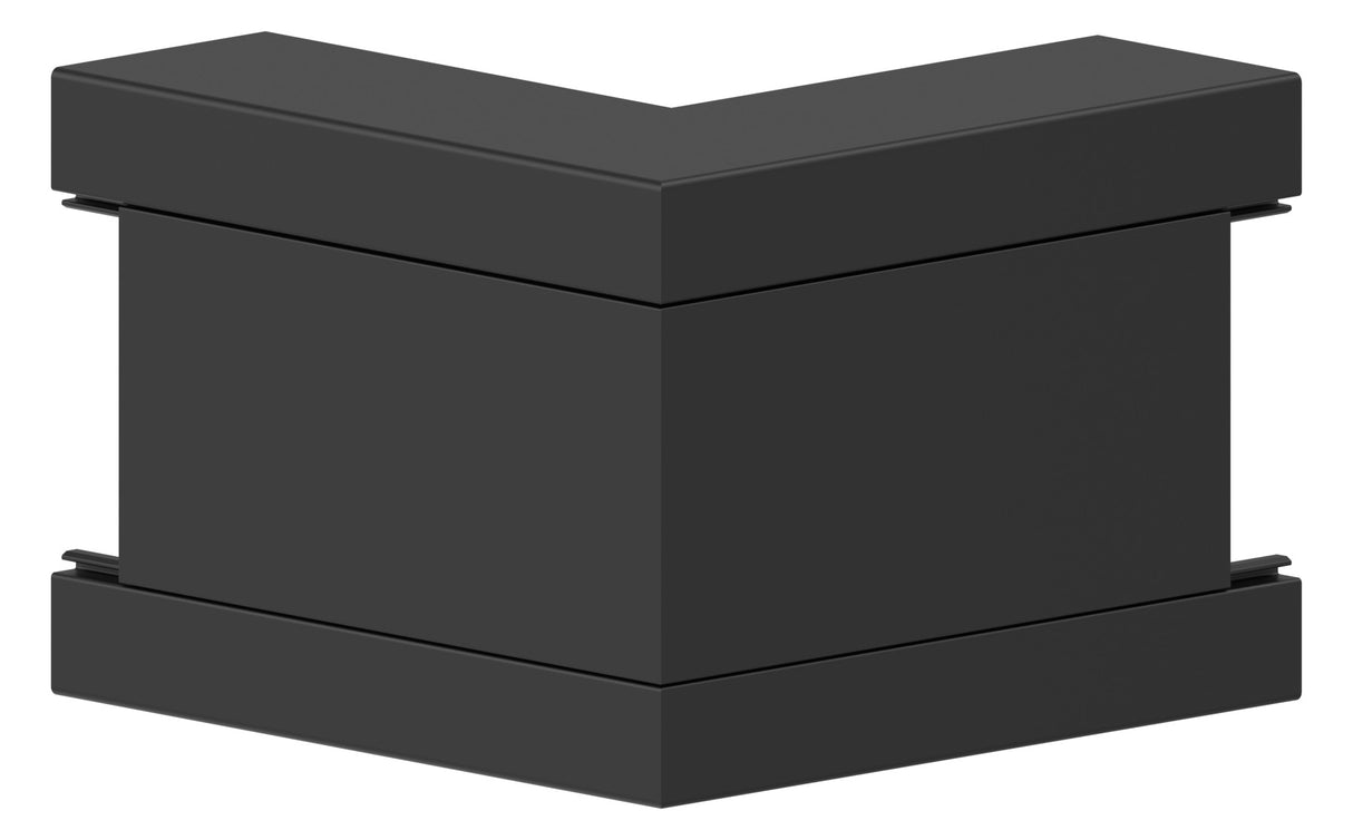 GGK Außeneck GEB-K 60x130mm UT/OT 90° sw BR 60x130/80-AE Kst RAL905 unbeh
