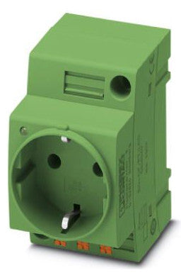 PHOENIX Steckdose REG 250V/AC 16A Typ_CF EO-CF/PT/LED/GN m.KontrLeuchte 2,5TE