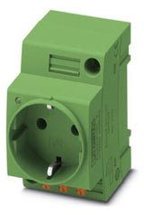 PHOENIX Steckdose REG 250V/AC 16A Typ_CF EO-CF/PT/LED/GN m.KontrLeuchte 2,5TE