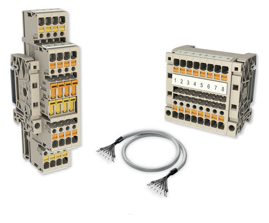 WEIDMÜLLER Trennreihenklemme bg 16A 14A-SET-KLEMMBLOECKE+KABEL-TMZ 0,5-2,5qm