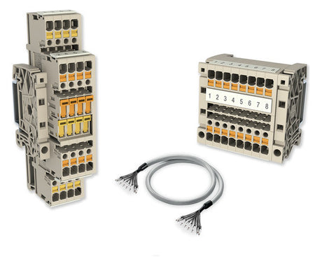 WEIDMÜLLER Trennreihenklemme bg 16A 14A-SET-KLEMMBLOECKE+KABEL-TMZ 0,5-2,5qm