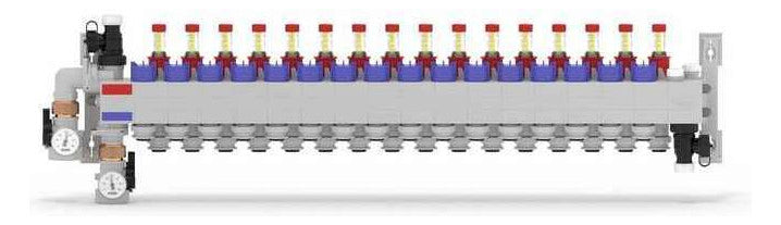 Rehau RAUTHERM SPEED Verteiler HKV-D Polymer 16 Kreise, Konnektor 16 | 14708401001