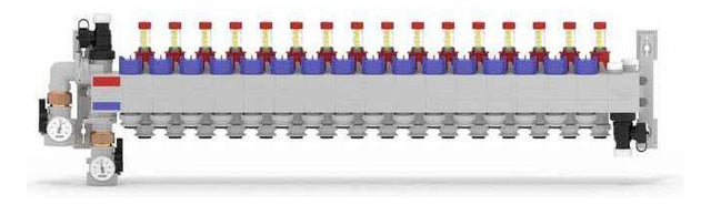 Rehau RAUTHERM SPEED Verteiler HKV-D Polymer 16 Kreise, Konnektor 16 | 14708401001