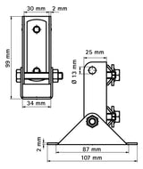 Walraven Gelenkhalter RapidRail ev 99x34x107 - für RapidRail | 6613250