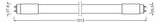 LEDVANCE LED-Röhrenlampe G13 T8 24W ws D LED TUBE T8 UNIVERSAL V 1500 mm 24W 3000