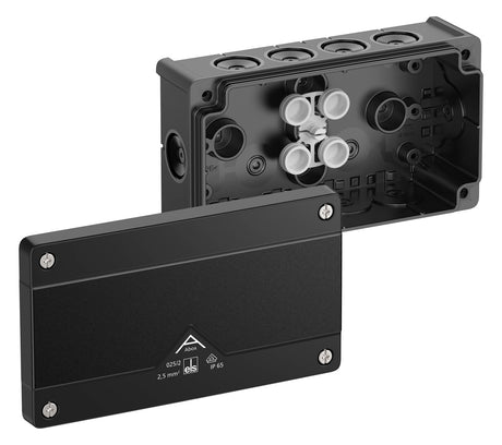 SPELSBERG Abzweigkasten 87x152mm Kst sw Abox 025/2-L/sw IP66 IK07 hfr