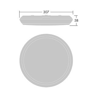 THORN LED-Sensorleuchte 16,3W 4000K ws Katona KAT RD 2000-840 MWS 1950lm Konv
