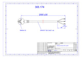 BACHMANN Netzanschlussleitung 2m 16A sw 305.174 3x1,5qmm IP20 Aderendh 0-70°C