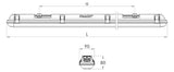 PRACHT LED-Feuchtraumleuchte 39W 4000K LUNA BL 5211014B-LUNA_BL 5400lm ws Konv