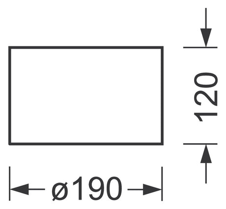 REGIOLUX LED-Deckenanbauleuchte 20W ws relo-UP-RDAS-O/190 1900 840 ET 4000K