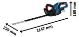 BOSCH-EW Akku-Heckenschere 18V 600mm Professional GHE 18V-60 solo 20mm