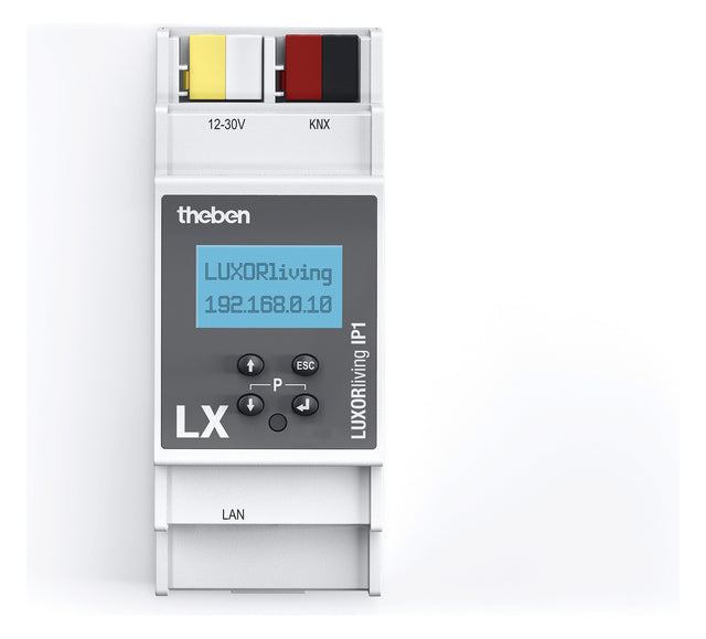 THEBEN Zentralsteuerung REG Grundmod 2TE LUXORliving IP1 zentr.AUS GrpSchalt