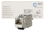 METZ CONNECT Modular-Buchse Cat6A RJ45 130B21-Z 22-26AWG Feldkonf Schirm rnd