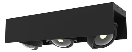 MEGATRON LED-Anbauleuchte 3x7W 2700K sw Cardano MT67032 1410lm