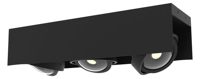 MEGATRON LED-Anbauleuchte 3x7W 2700K sw Cardano MT67032 1410lm