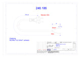 BACHMANN Netzanschlussleitung 5m 2x1qmm 246.186 10A sw IP20 KontSteck Aderendh