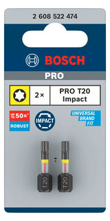 BOSCH-EW Bit TX20 L=25mm 6,4mm(1/4) SCHRAUBERBIT