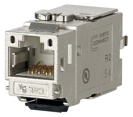 METZ CONNECT Modular-Buchse Cat6A RJ45 130B21-E 22-26AWG Feldkonf Schirm rnd